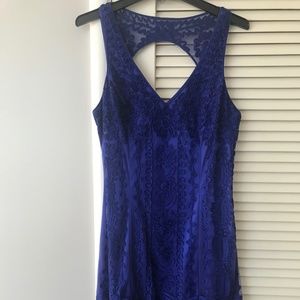 Sue Wong Royal Blue Knight Cocktail Dress Size 14